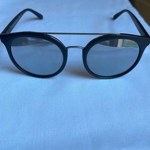 BURBERRY POLARIZED 4245 3464/Z3 53 21 145 Matte black frames, silver mirror lens